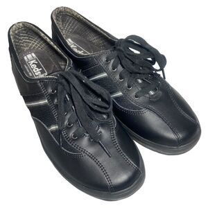 Keds Women Black Low top Sneakers Comfort Shoes Size 9.5 Lace-Up Casual